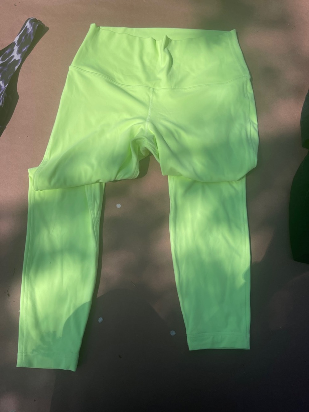 lululemon athletica Neon Yellow-Green High-Waist Leggings